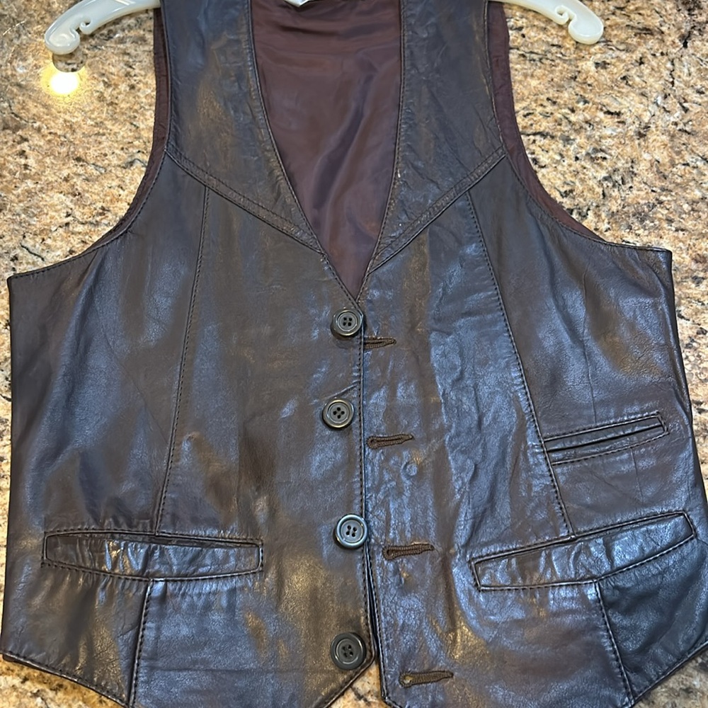 Vintage Chess King Leather Vest - Picture 3 of 3